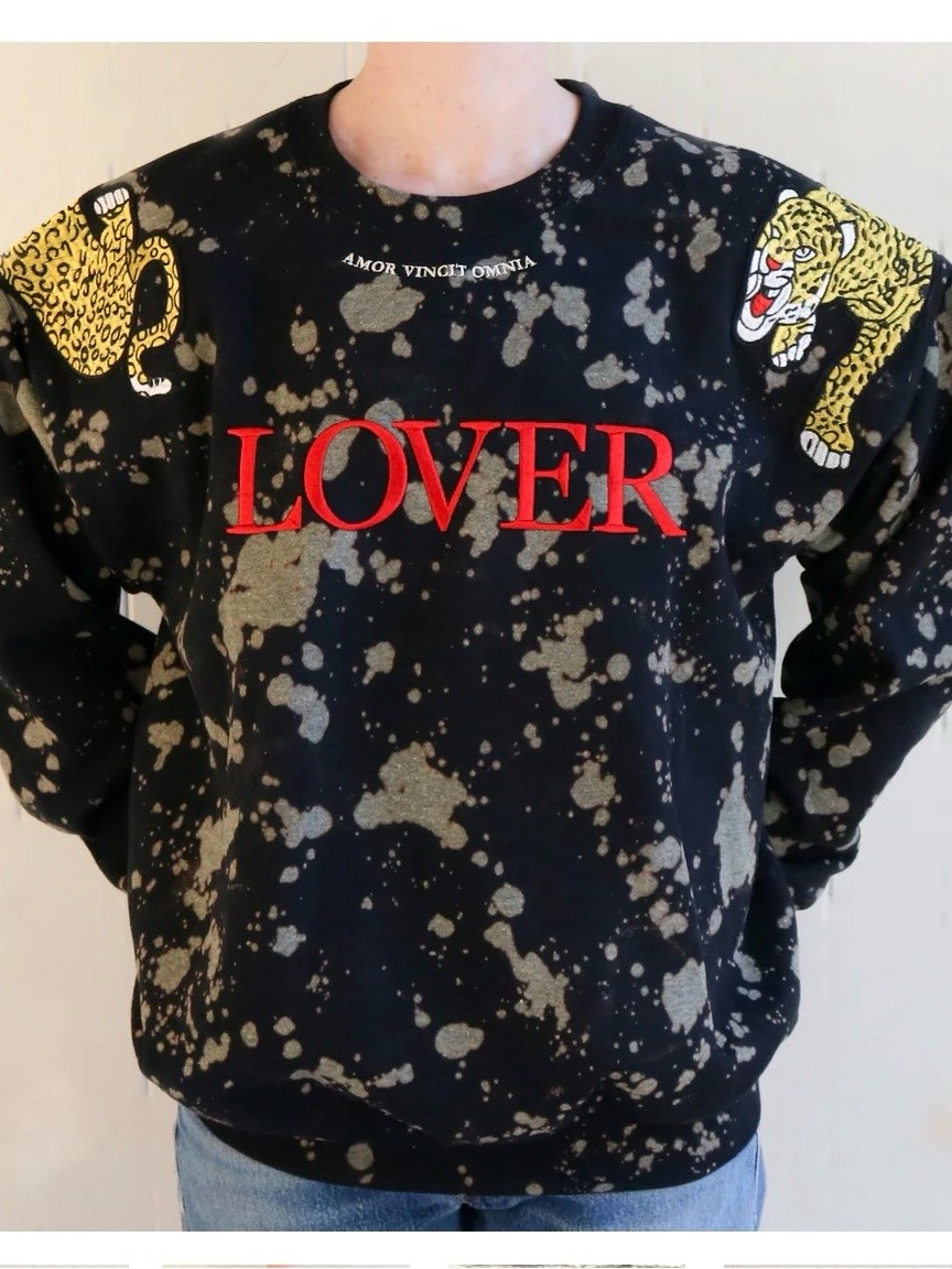 Le Depot Dore Courageous Lover Crewneck Sweatshirt Streetwear Women's Size S